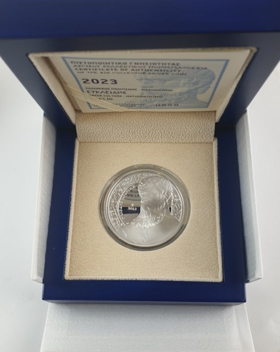 Grèce - 10 euros 2023, Euclid, Argent Belle Épreuve
