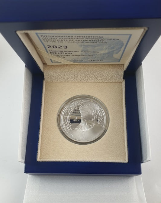 Grèce - 10 euros 2023, Euclid, Argent Belle Épreuve
