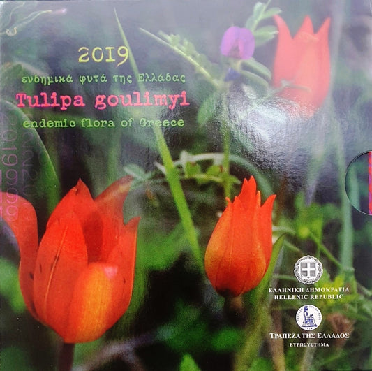 Grèce - 5 euros 2019, Plantes endémiques de Grèce, (Blister)