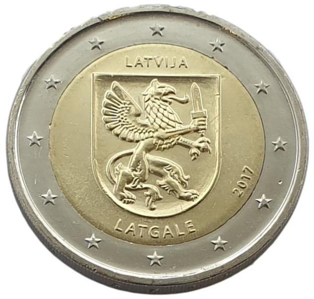 Lettonie - 2 euros 2017 B, non circulée
