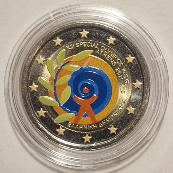 Grèce - 2 euros 2011 (XIIIes Jeux olympiques), couleur, non circulée