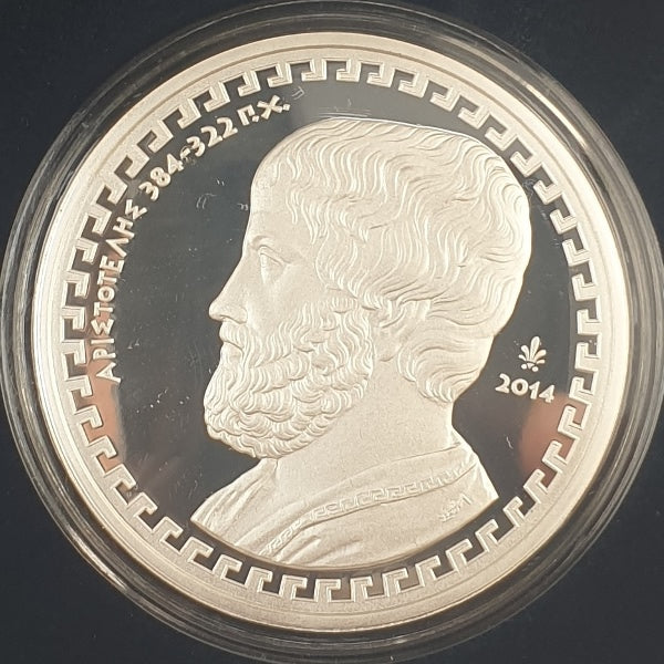 Grèce - 10 euros 2014, Aristote, Argent Belle Épreuve