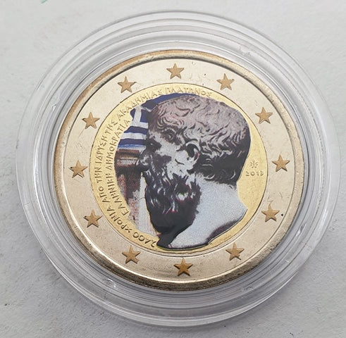 Grèce - 2 euros 2013, (Platon), Couleur, Non circulé