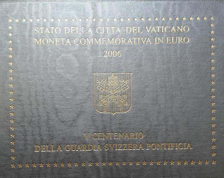 Vatican - 2 euros 2006, Centenaire V de la Garde suisse, (Carte-pièce)