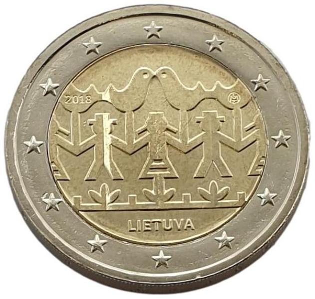 Lituanie - 2 euros 2018 A, non circulé