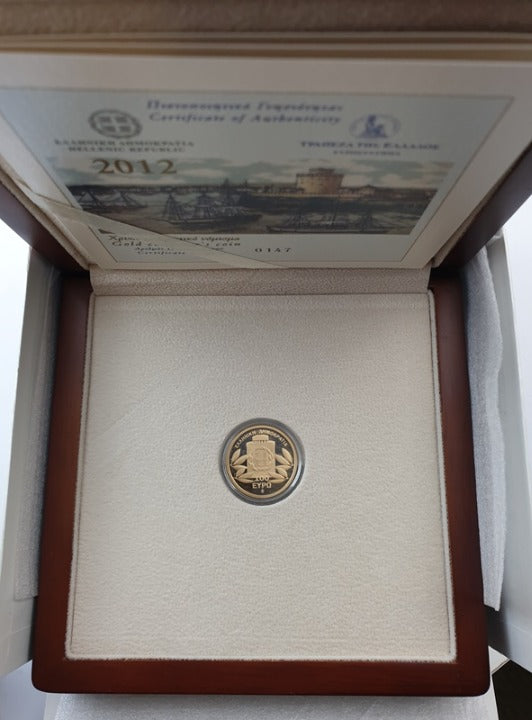 Grèce - 100 euros 2012, 100e anniversaire de la libération de Thessalonique 1912-2012, qualité or