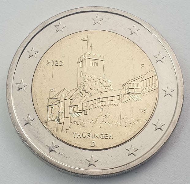 Allemagne - 2 euros 2022 F, non circulée