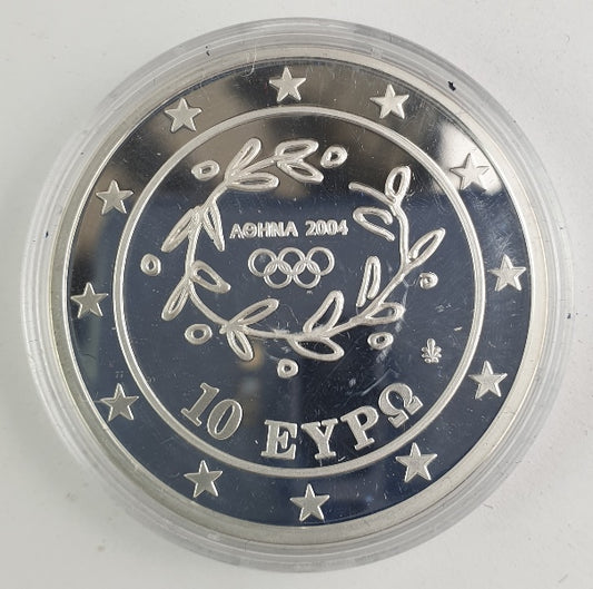 Grèce - 10 Euro 2004, Relais de la flamme olympique - Asie, Médaille d'argent