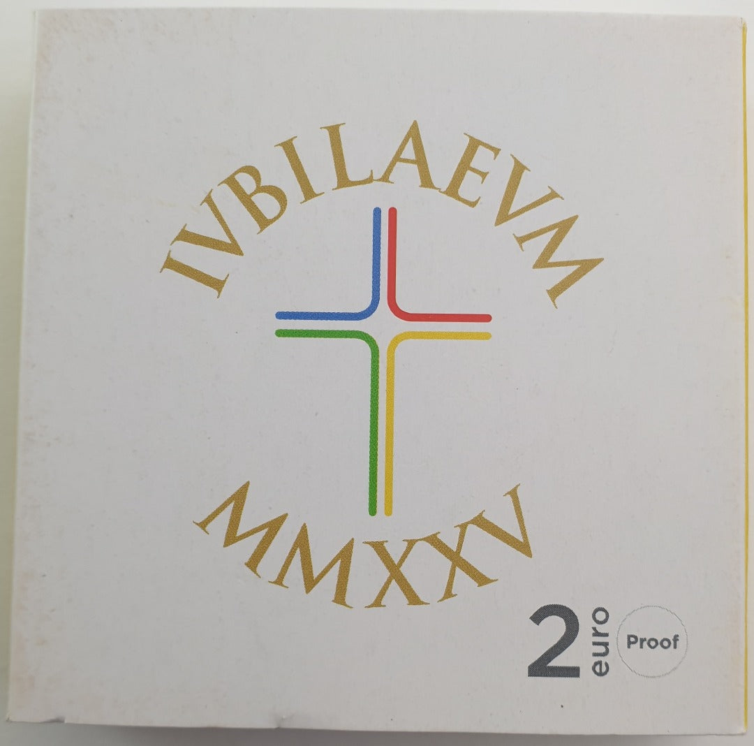Italie - 2 Euro 2025, Jubilé, Preuve