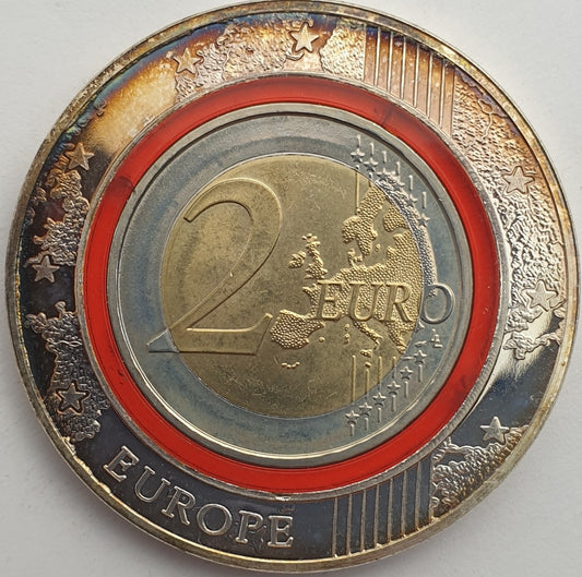 Allemagne - 2 euros 2018 J, Boîtier rouge argenté