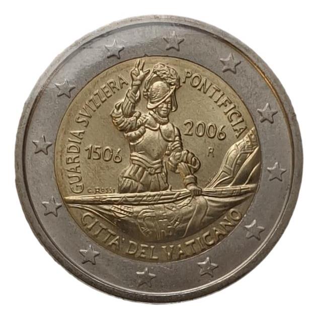 Vatican - 2 euros 2006, Centenaire V de la Garde suisse, (Carte-pièce)