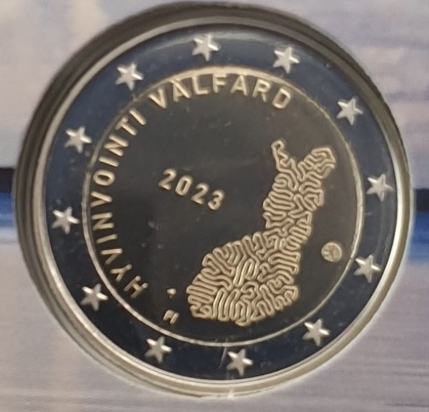 Finlande - 2 Euro 2023, Services sociaux et de santé comme garanties du bien-être des citoyens, PREUVE