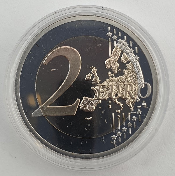 Slovénie - 2 euros 2022, 35 ans du programme Erasmus, ÉPREUVE (tirage à 2 500 exemplaires)