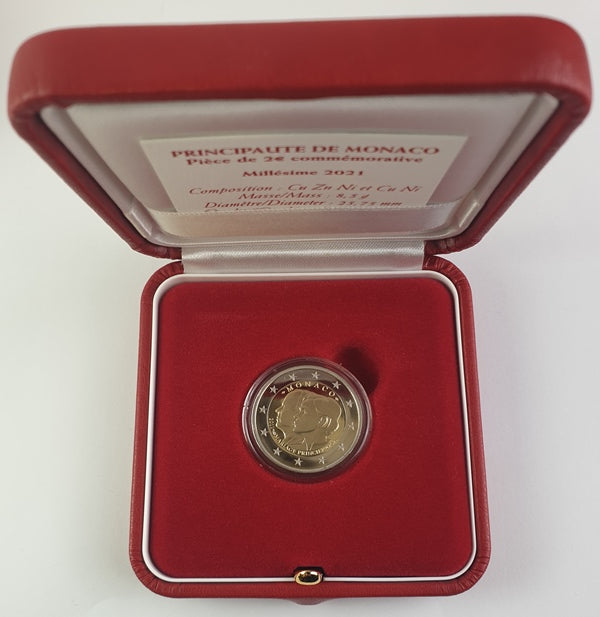 Monaco - 2 Euro 2021, 10e anniversaire de mariage du prince Albert et de Charlène, SOYEZ LA PREUVE