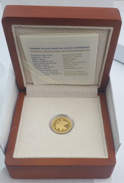 Grèce - 100 euros 2021, Vénus, qualité or