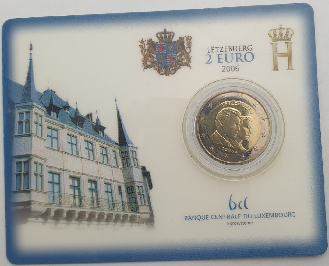 Luxembourg - 2 euros 2006, Henri I Guillaume, (Carte à pièces)
