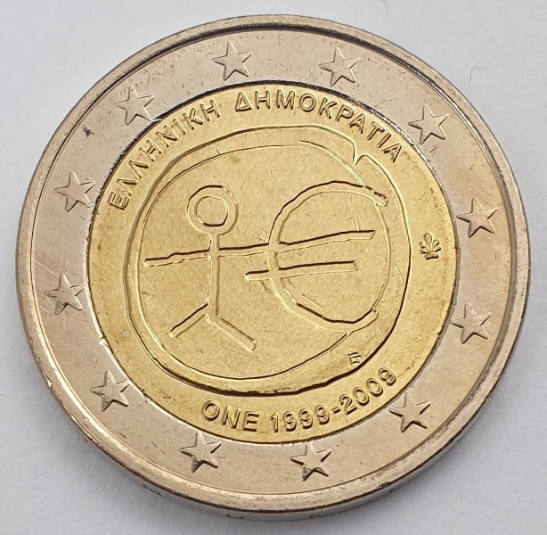 Grèce - 2 euros (UEM 2009), non circulé