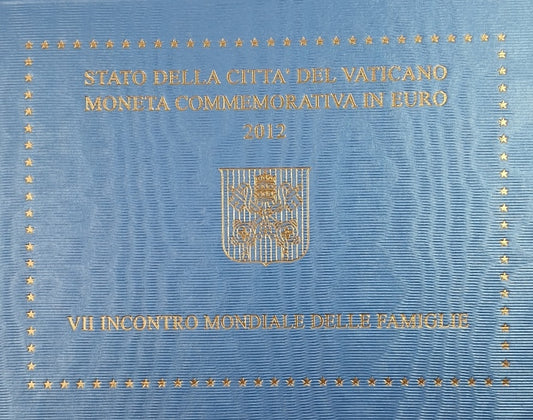 Vatican - 2 Euro 2012, 7e Rencontre mondiale des familles, (Carte à pièces)