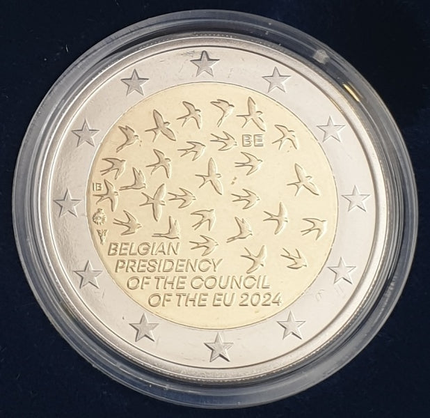 Belgique - 2 Euro 2024, présidence belge du Conseil de l'UE, PREUVE