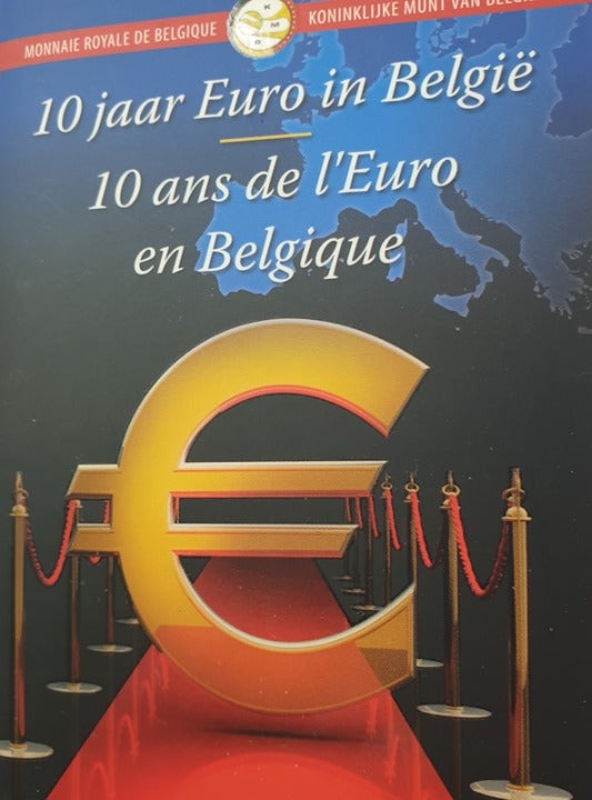 Belgique - 2 euros (Dix ans de l'euro 2002 - 2012), (Carte à pièces)