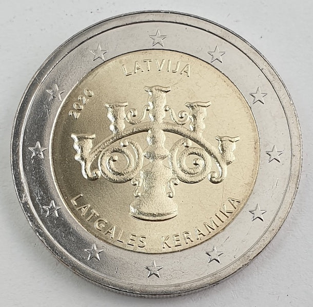 Lettonie - 2 euros 2020, non circulée