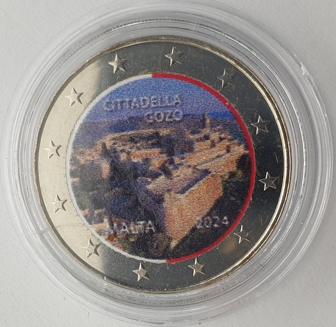 Malte - 2 Euro 2024, Cittadella Gozo, Colorée