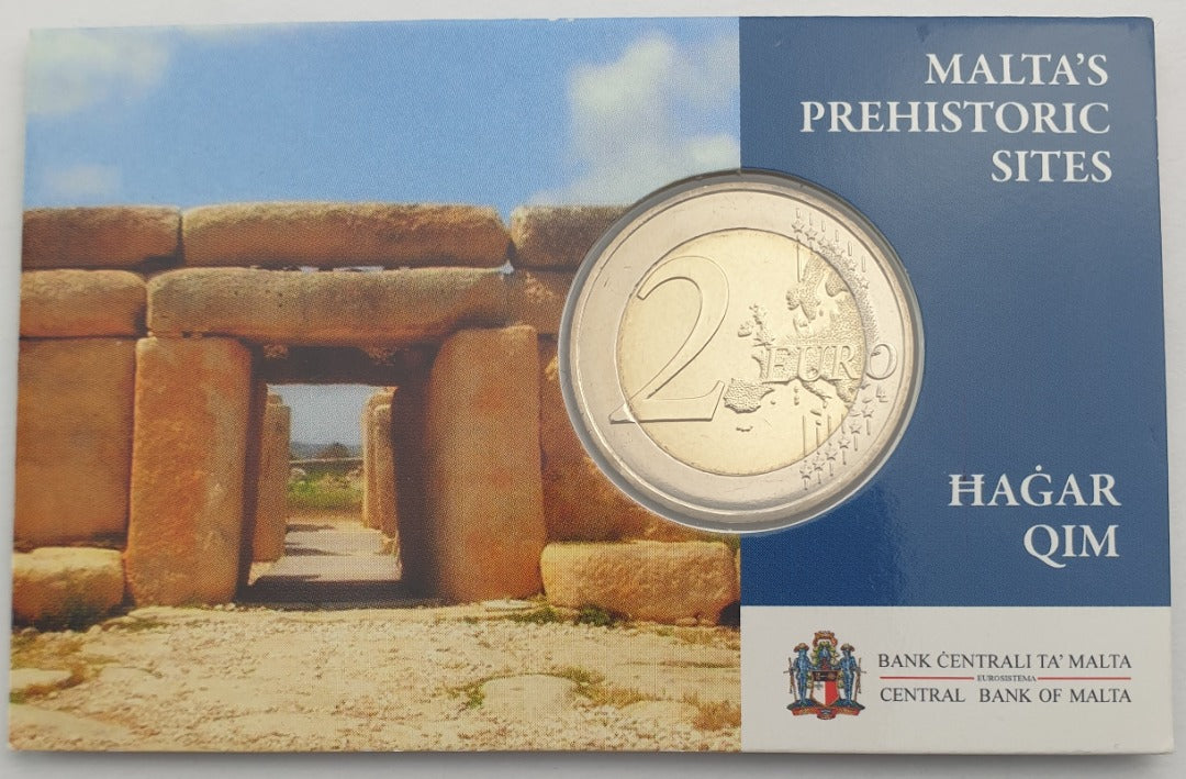 Malte - 2 Euro 2017, Temples de Ħaġar Qim, (Coin Card)
