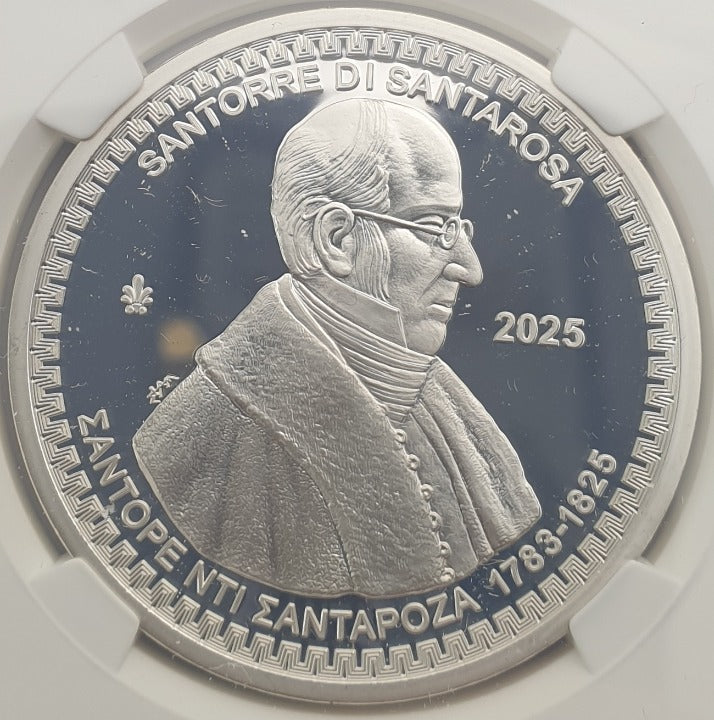 Grèce - 10 Euro 2025 (PF 70 ULTRA CAMEO), SANTORE DI SANTAROZA, BE, Argent