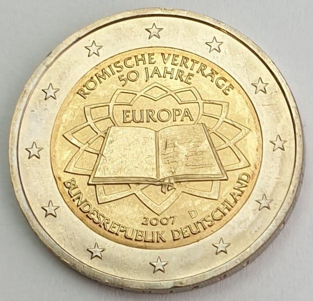 Allemagne - 2 euros (50 ans du traité de Rome 2007 D), non circulé