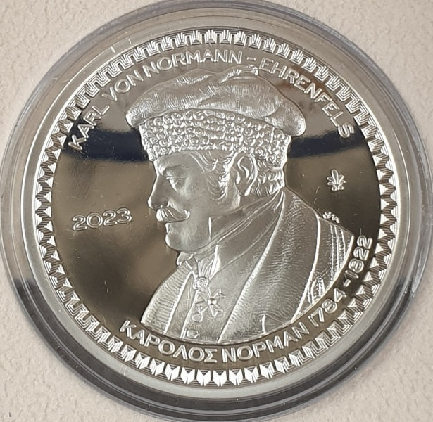 Grèce - 10 euros 2023, Charles Norman, Argent Belle Épreuve