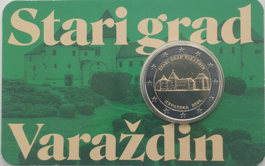 Croatie - 2 Euro 2024, Vieille Ville de Varaždin