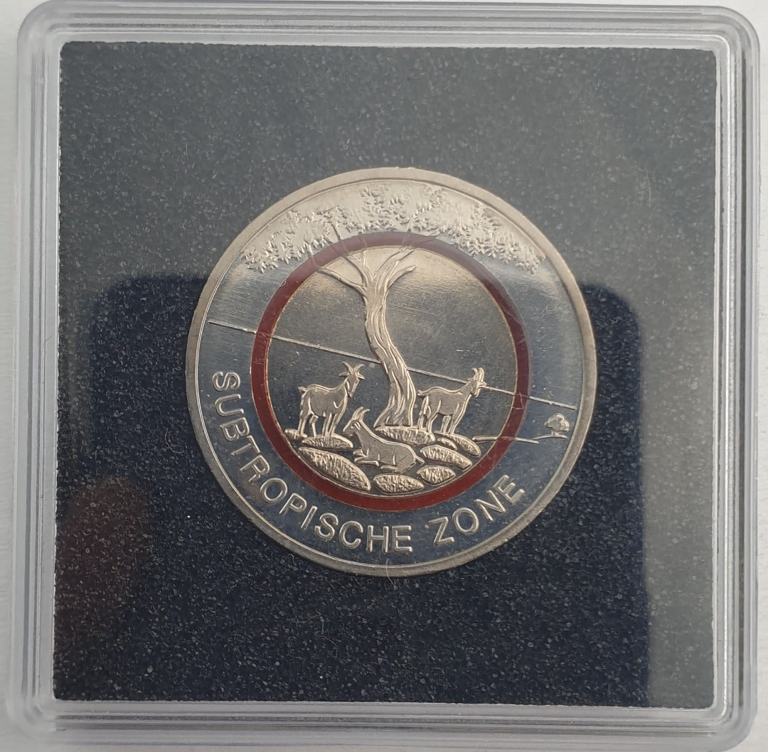 Allemagne - 5 Euro 2018 (G), Zone subtropicale