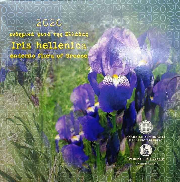 Grèce - 5 euros 2020, Plantes endémiques de Grèce, Argent, ÉPREUVE (Blister)