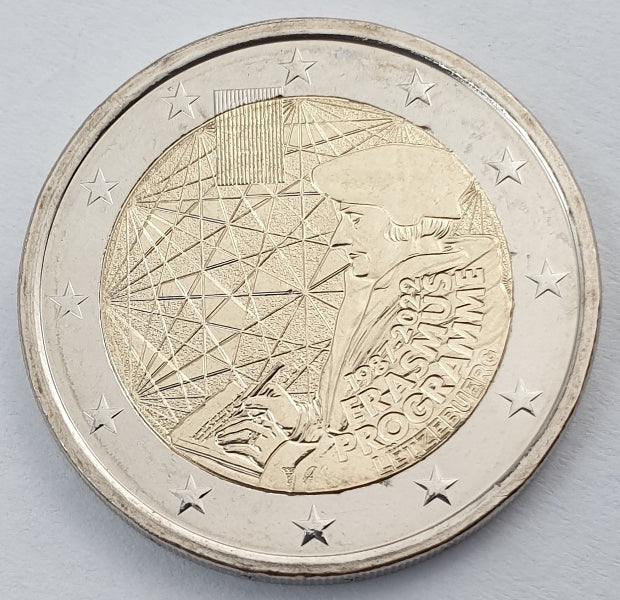 Luxembourg - 2 euros 2022, 35 ans du programme Erasmus, non circulé
