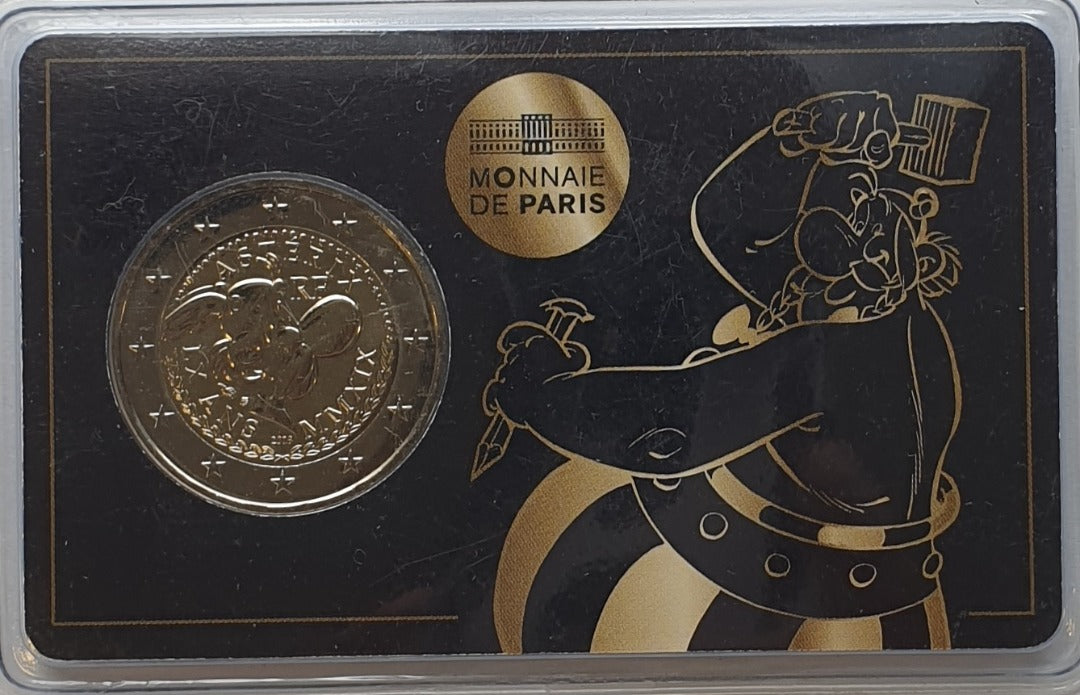 France - 2 Euro 2019, Obélix, (Carte à pièces)