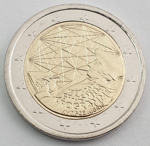 Chypre - 2 euros 2022, 35 ans du programme Erasmus, non circulé