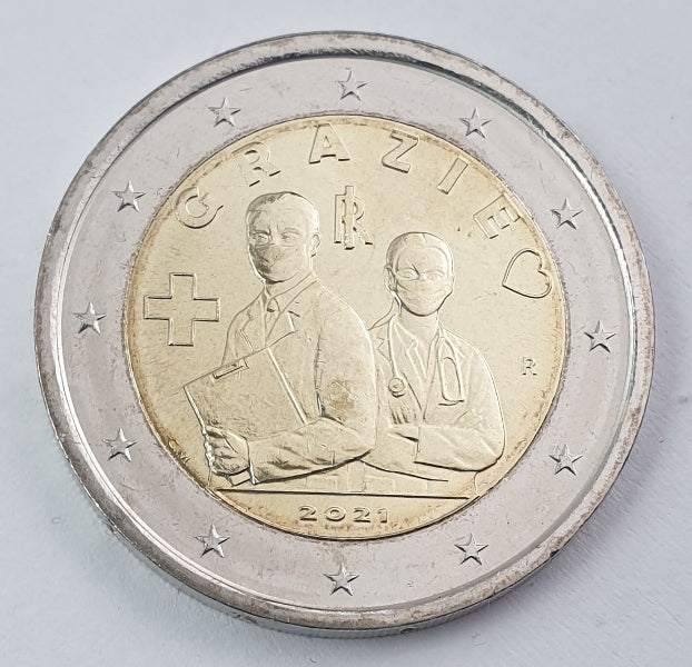 Italie - 2 euros 2021 B, non circulée