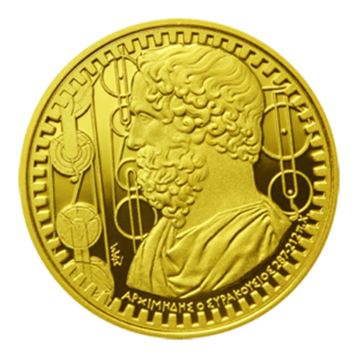 Grèce - 200 euros 2015, Archimède, épreuve en or