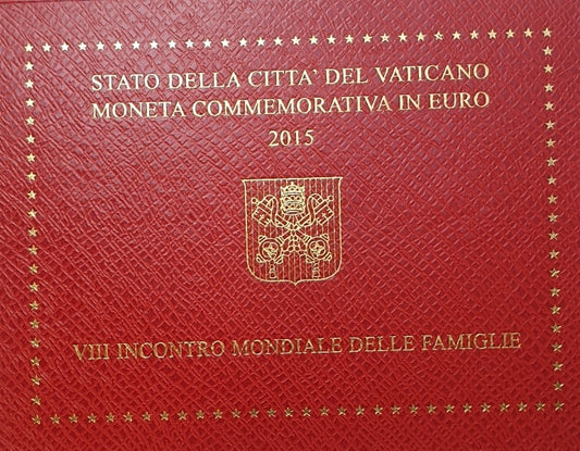 Vatican - 2 euros 2015, 8e Rencontre mondiale des familles (carte à pièces)