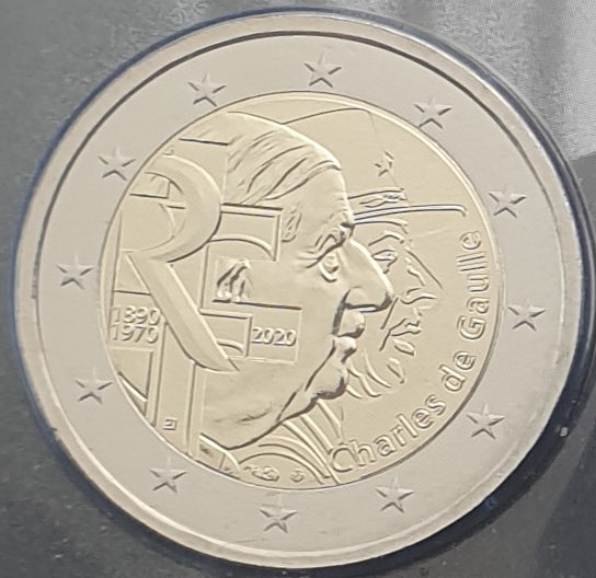 France - 2 Euro 2020, Charles De Gaulle