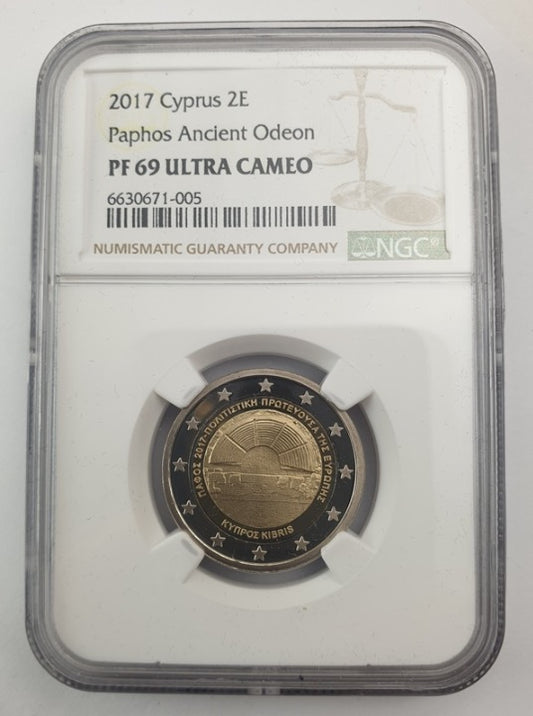 Chypre - 2 Euro 2017 (PF 69 ULTRA CAMEO), Capitale européenne de la culture, PROOF