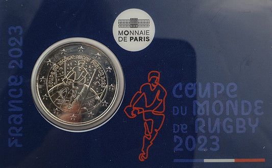 France - 2 Euro 2023, Coupe du monde de rugby 2023, (Carte à collectionner)