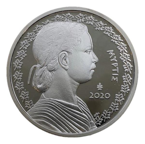 Grèce - 5 euros 2020, Myrte, Coloré, Argenté