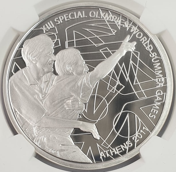 Grèce - 10 Euro 2011, XIIIe Jeux mondiaux d'été des Special Olympics (PF 70 ULTRA CAMEO)