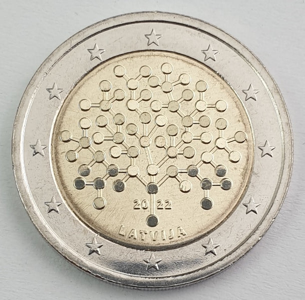 Lettonie - 2 euros 2022, non circulée