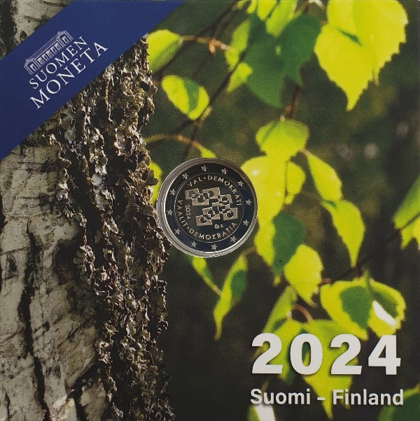 Finlande - 2 Euro 2024, Élections et démocratie, PREUVE