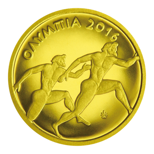 Grèce - 50 euros 2016, Patrimoine culturel « Olympia », Médaille d'or