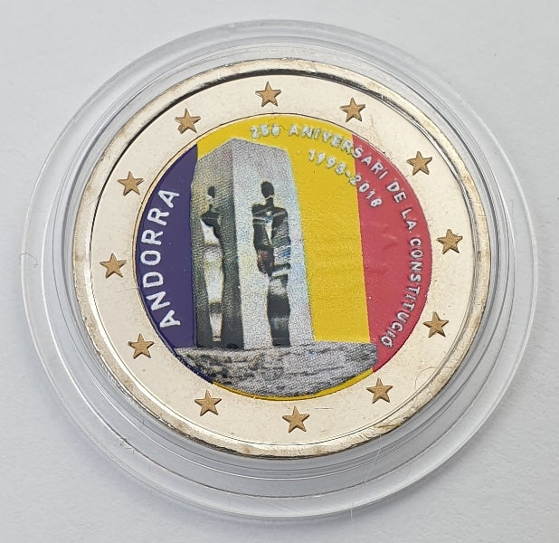 Andorre - 2 euros 2018, couleur, non circulée