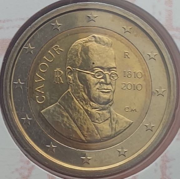 Italie - 2 Euro 2010, 200e anniversaire de la naissance de Camillo Benso
