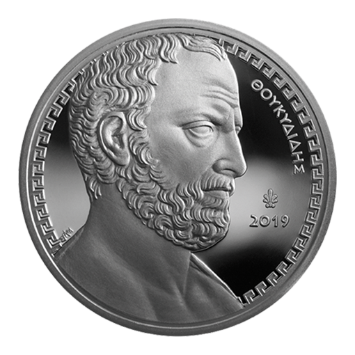 Grèce - 10 euros 2019, Thucydide, Belle Épreuve en argent